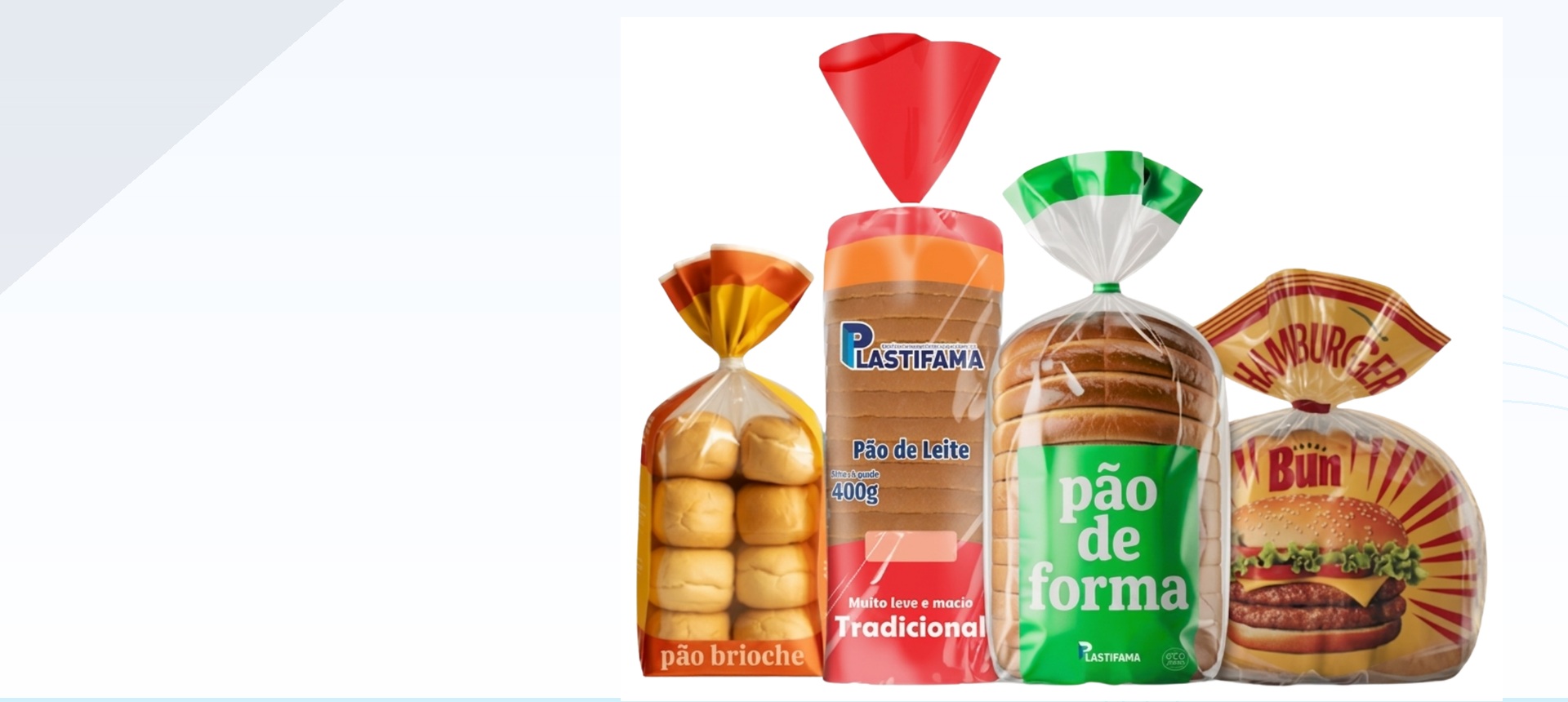 Linha de embalagens para panificação Plastifama